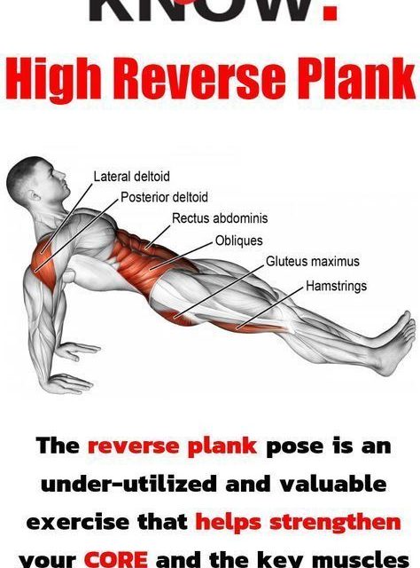 Reverse Plank! The best glider exercise to use in a core and full body workout.  #planks #workout #fitness