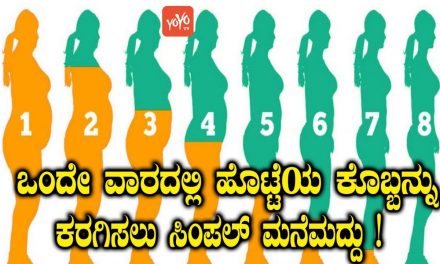 ಒಂದೇ ವಾರದಲ್ಲಿ ಹೊಟ್ಟೆಯ ಕೊಬ್ಬನ್ನು ಕರಗಿಸಲು ಸಿಂಪಲ್ ಮನೆಮದ್ದು ! | Weight Loss Tips In 1 Week Kannada