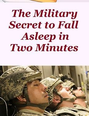 How to fall asleep military way. Men's health and fitness trainer.