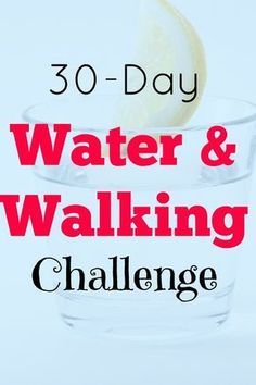 water and walking challenge – Improve your health and lose weight. I've includes a 30-day printable tracker to help you complete the