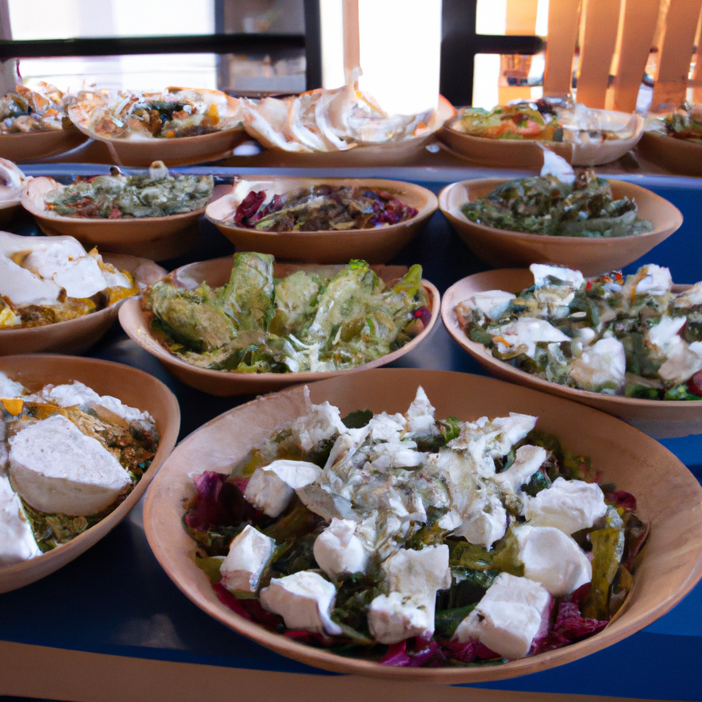 A colorful Mediterranean feast on display.