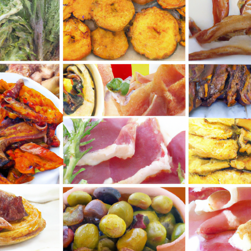 Collage of Paleo and Mediterranean foods.