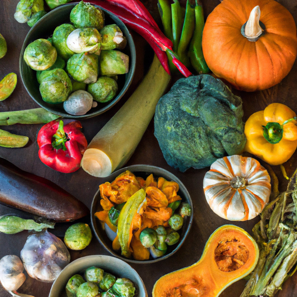 Variety of colorful, whole, unprocessed foods.